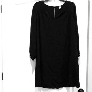 Old Navy blk Long sleeve short v neck dress-NWT